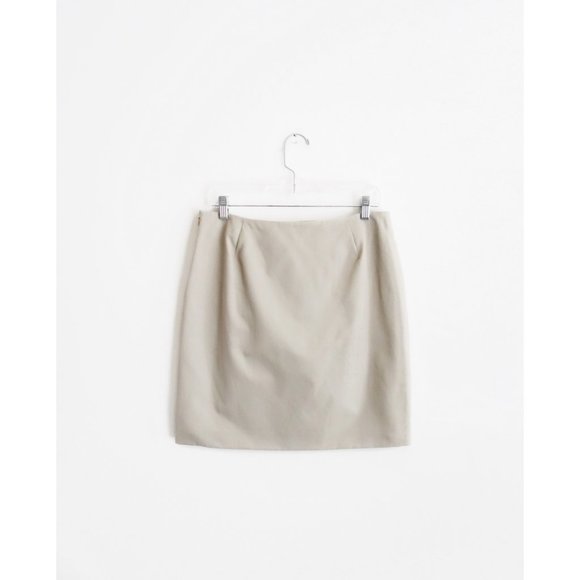 Jil Sander Beige Origami Pocket Straight Skirt 8 - Picture 2 of 5